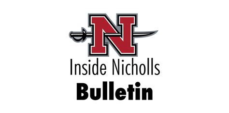 Bulletin - Inside Nicholls