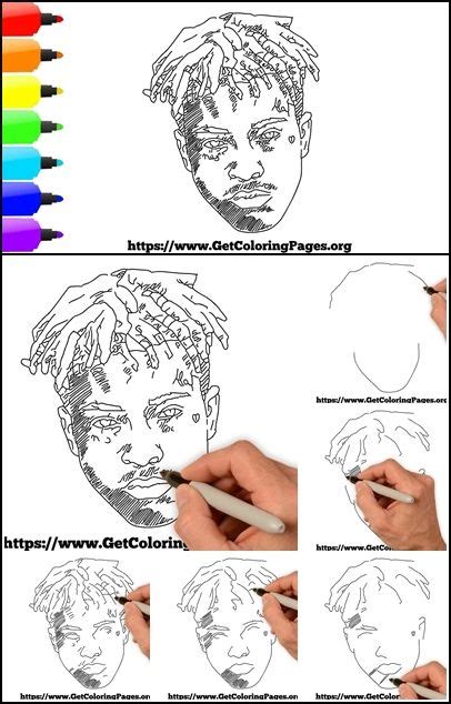 How To Draw Xxxtentacion Step By Step Drawing Tutorials Step By Step