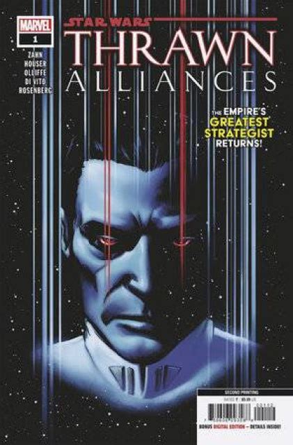 Star Wars Thrawn Alliances Lee Garbett Nd Printing Fresh Comics