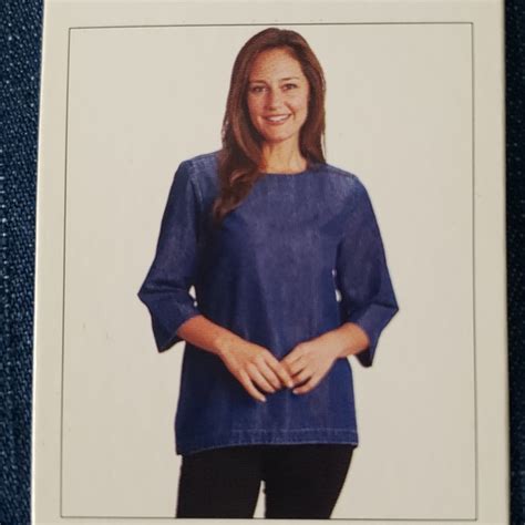 Martha Stewart Tops Nwt Martha Stewart Everyday Zipper Denim Top