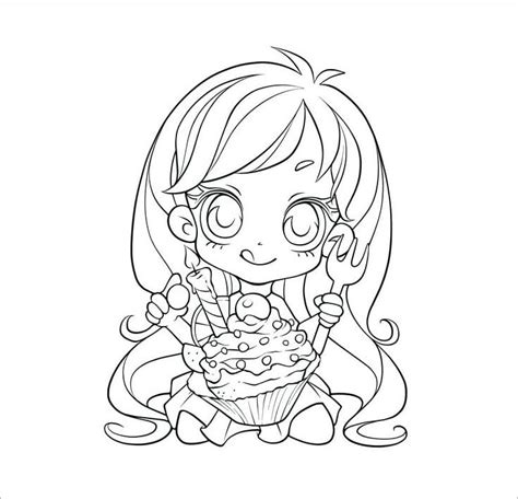 Free Printable Anime Girl Coloring Pages By Gbcoloring