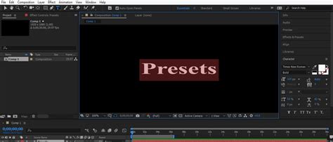 After Effects Presets | How to Use After Effects Presets Easily?