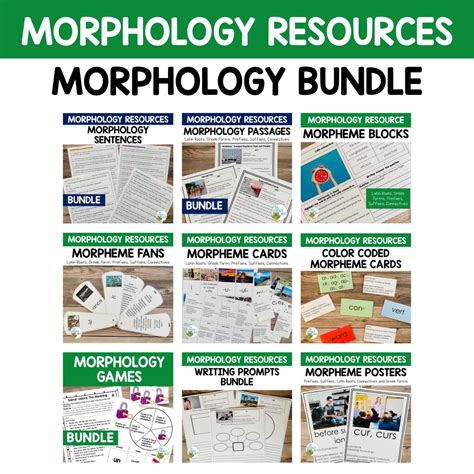 Morphology Activities Games Bundle For Orton Gillingham Lessons The