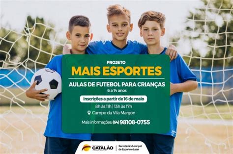 Inscrições Abertas Aulas Gratuitas De Futebol Para Crianças E