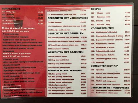 Menu Au Wereldkeuken Diamant Nijlen