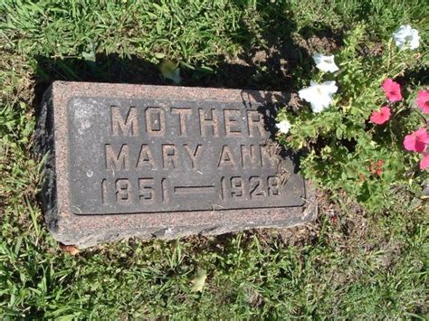 Mary Ann Lee Myers 1851 1928 Find A Grave Memorial