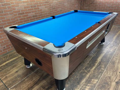 6 1/2 Valley Rosewood Used Coin Operated Pool Table | Used Coin ...