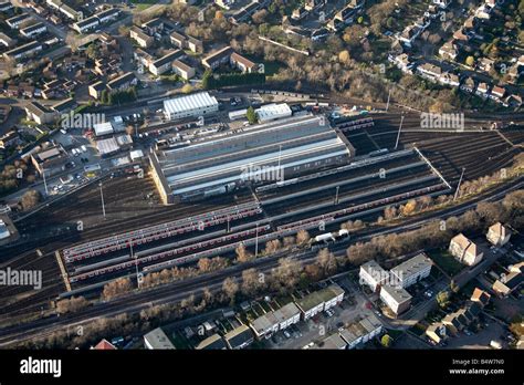 Aerial View North West Of London Underground Hainault Rail Depot