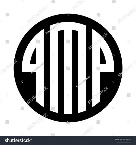 Circular Pmp Logo Design Industries Stock Vector Royalty Free