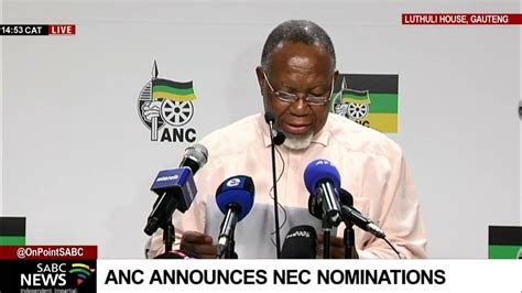 Anc Media Briefing I Nec Nominations Youtube