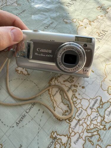 Canon Powershot A470 Digital Camera 71mp 34x Optical Zoom Silver Ebay