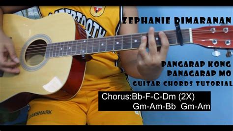 Zephanie Dimaranan Pangarap Kong Pangarap Mo Guitar Chords Tutorial Youtube