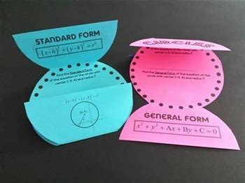 Conic Sections Circles Task Cards Plus Foldable And HW By Joan Kessler