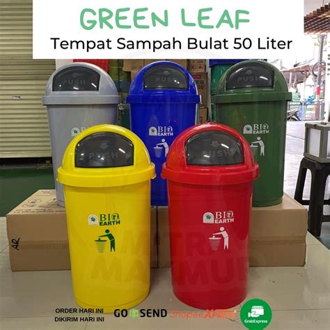 Jual Sale Tempat Sampah Liter Tong Sampah Liter Green Leaf