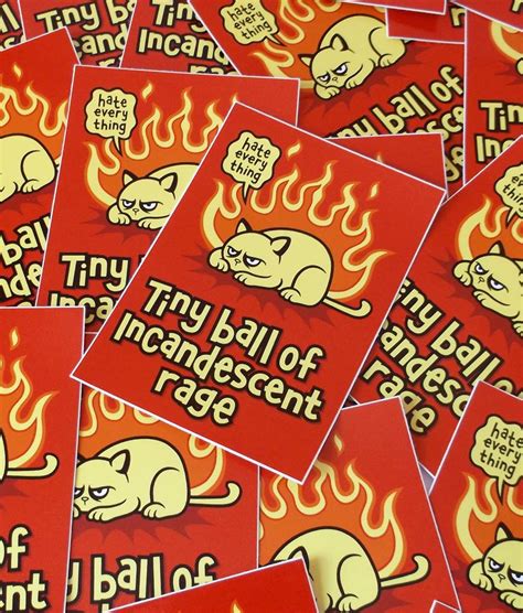 Rage Cat vinyl sticker - Genki Gear