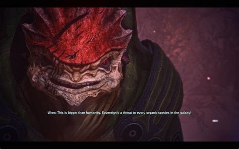 A Rarely Seen Paragon Wrex Or What Happens If You Turn Kaidan Renegade In Me1 Rmasseffect