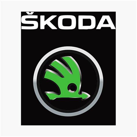 Lámina fotográfica MÁS VENDIDO mercancía con el logotipo de Skoda