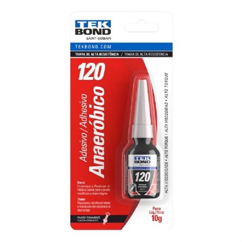 Trava Parafusos AT 120 Vermelho 10g Blister Tekbond