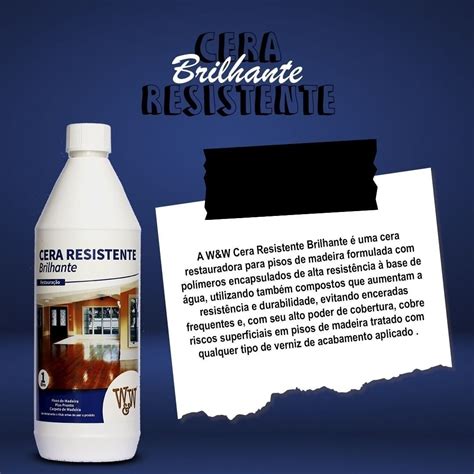 Cera Resistente Brilhante W W L Piso Madeira Restaura O Frete Gr Tis