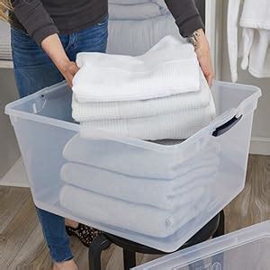 Rubbermaid Cleverstore Clear 71 Qt 18 Gal Pack Of 4 Stackable Large