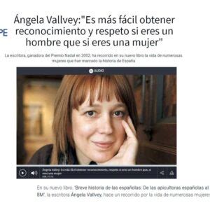 Ángela Vallvey sigue imparable en medios gracias a su libro Breve