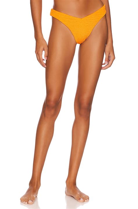 Weworewhat Delilah Bikini Bottom In Carrot Revolve