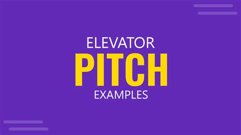 Crafting The Perfect Elevator Pitch 7 Inspiring Elevator Pitch