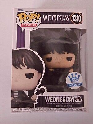 Funko Pop Wednesday Addams With Cello Funko Shop Exclusive Ebay