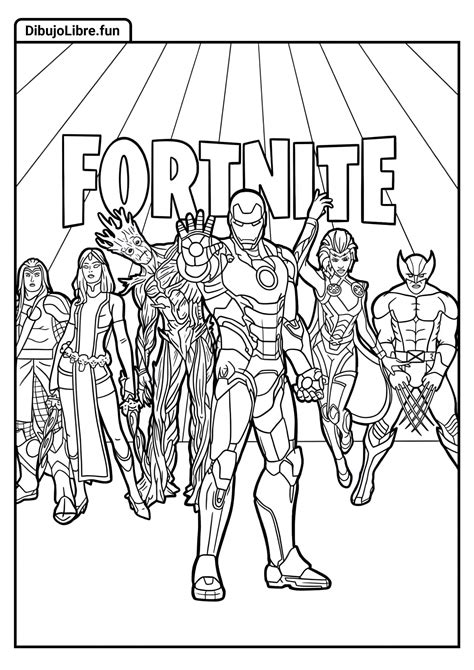 58 Dibujos De Fortnite Para Colorear Pdf Gratuitos Para Imprimir
