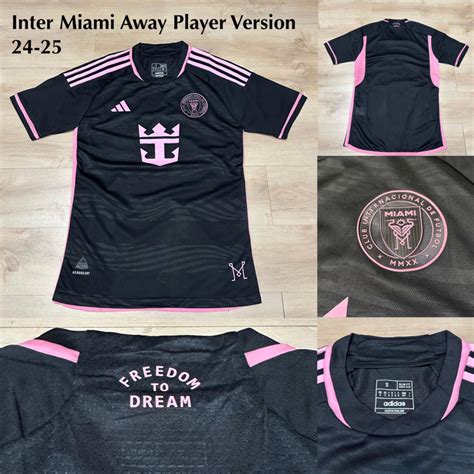 Jual PLAYER ISSUE JERSEY BOLA MIAMI AWAY BLACK 2024 2025 24 25