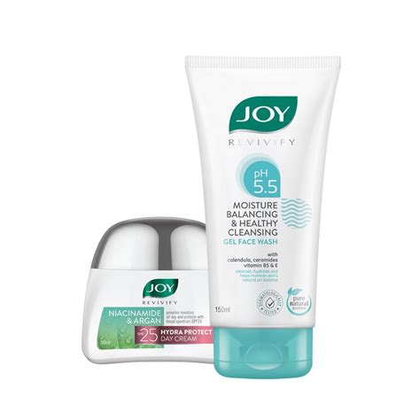 Joy Revivify Ph 55 Face Wash 150ml Joy Revivify Day Cream With Spf 25 50ml Combo Pack