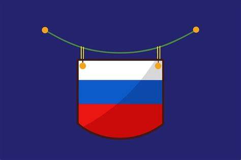 Premium Vector Russian Flag Flag Of Russia Vector Illustration