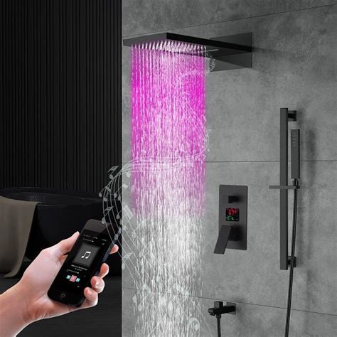 Cascada Luxury 9 X22” Music Led Shower Set Cascada Showers