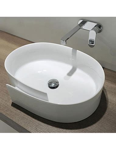 Flaminia Roll Counter Top Basin Rl L Quaranta Ceramiche