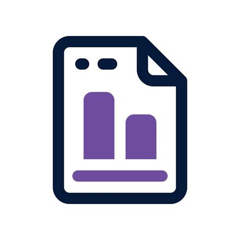 File Analytic Icon Vector Dual Tone Icon For Your Website Mobile