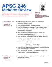 Apsc Midterm Review Pdf Apsc Midterm Review Prepared By Dr