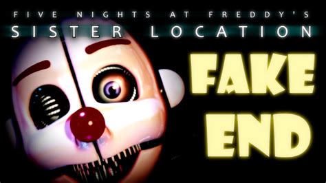 Fnaf Sister Location Fake Ending Extras Youtube