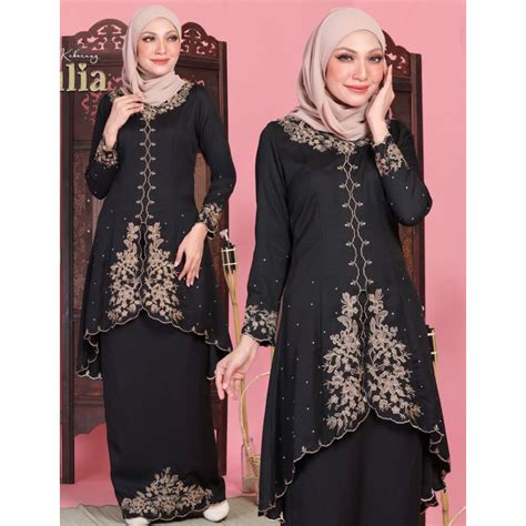 Hot🔥 S 4xl‼️ Baju Kurung Kebarung Moden Lace Sulam Cantik Murah Kebarong Labuh Baju Tunang