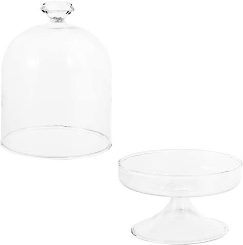 Yarnow Mini Cake Stand With Dome Cover Footed Cake Cupcake