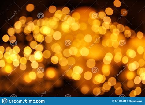 Gold Glitter With Bokeh Effect Stock Photo Image Of Golden Festive