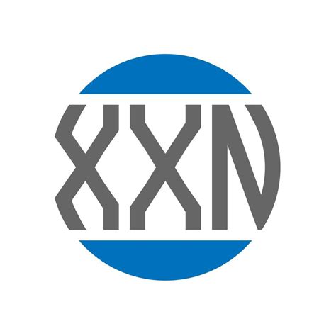 diseño del logotipo de la letra xxn sobre fondo blanco xxn concepto de