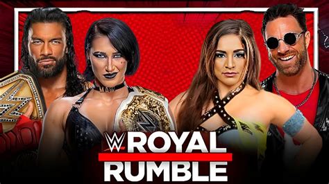 Roman Reigns Rhea Ripley Vs LA Knight Raquel Rodriguez Full Match