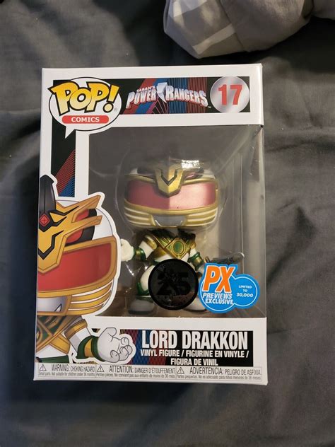 Funko Pop Comics Power Rangers Lord Drakkon 17 Px Previews Exclusive