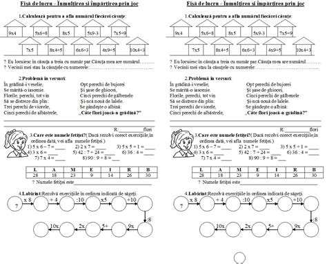 EDUCATIA CONTEAZA INMULTIREA SI IMPARTIREA NUMERELOR NATURALE