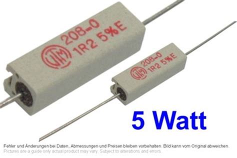 Power Wirewound Resistor 0 33 Ohm 5 5W Axial Vitrohm KH 208 8 Grieder