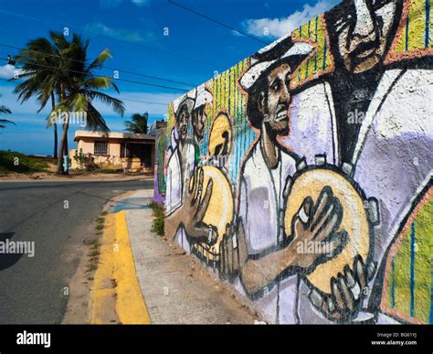 Folk Art Wall Mural In Pinones Puerto Rico Stock Photo Alamy