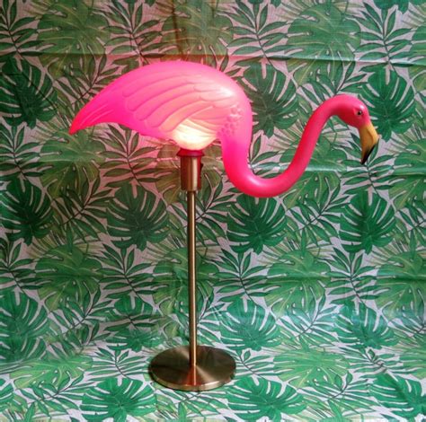 Reserved For Butch Pink Flamingo Lamp Midcentury S Etsy