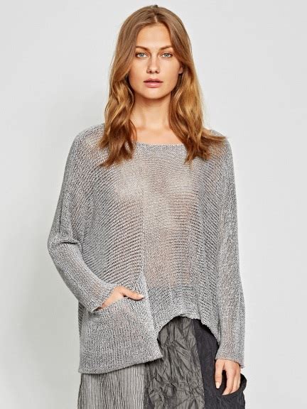 Knit Mesh Pullover By Alembika At Hello Boutique