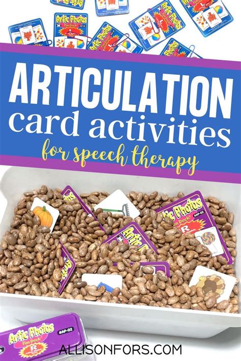 Easy And Creative Articulation Card Activities In Speech Therapy