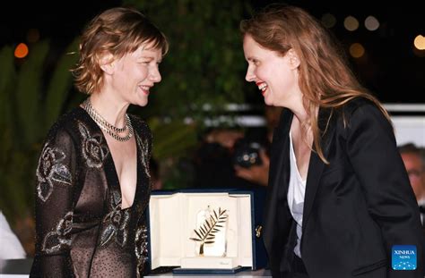 French Female Director Wins Palme Dor At 76th Cannes Film Festival Xinhua